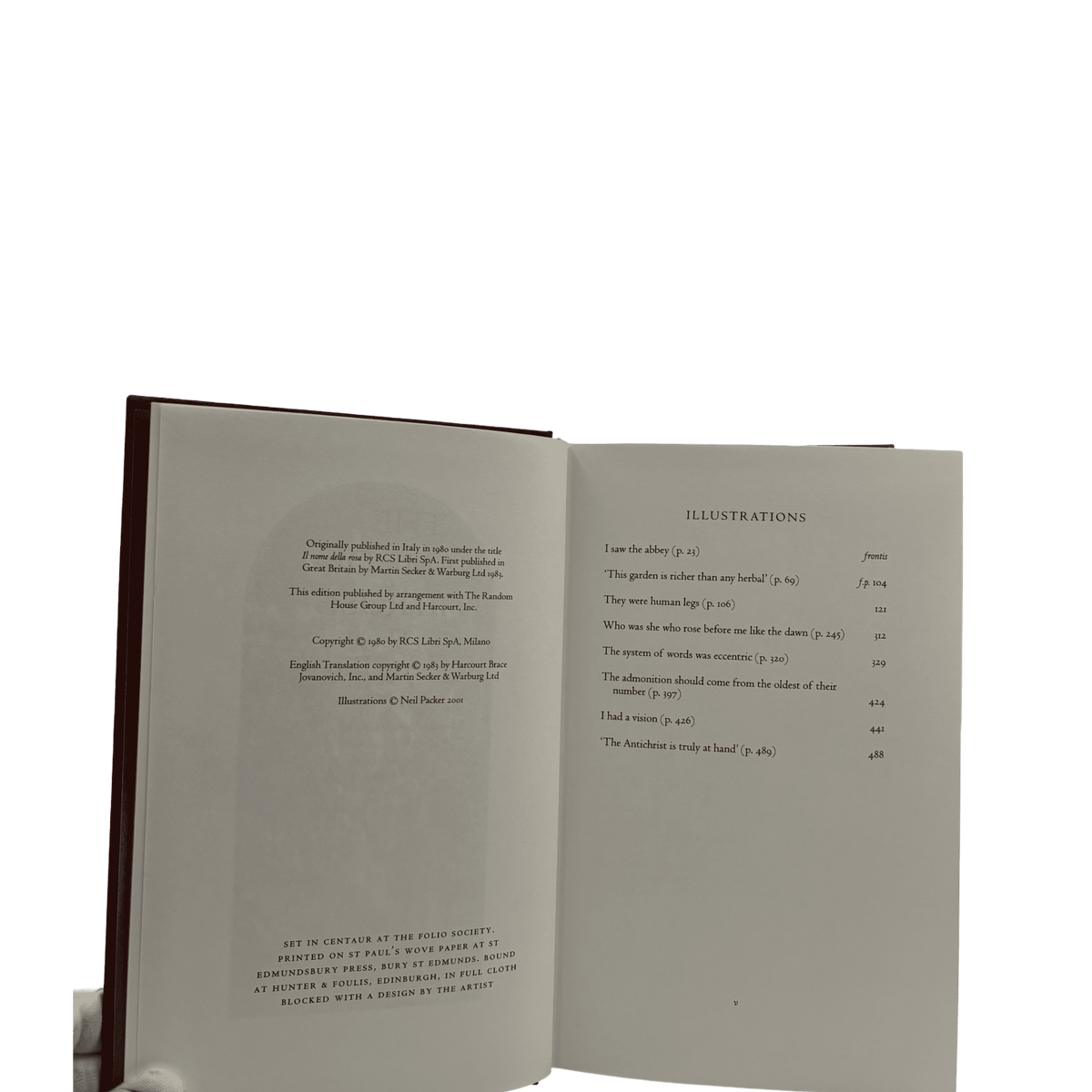 Name of the Rose, The - Umberto Eco - Folio Society - 2001