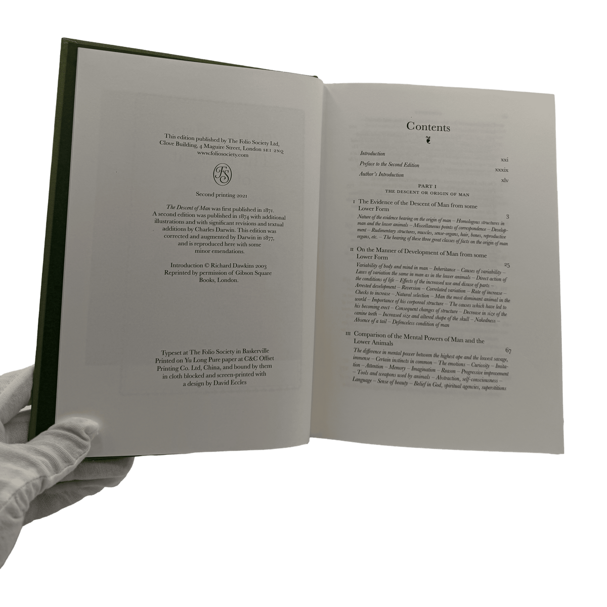 Descent of Man and Selection in Relation to Sex, The - Charles Darwin - Folio Society - 2021