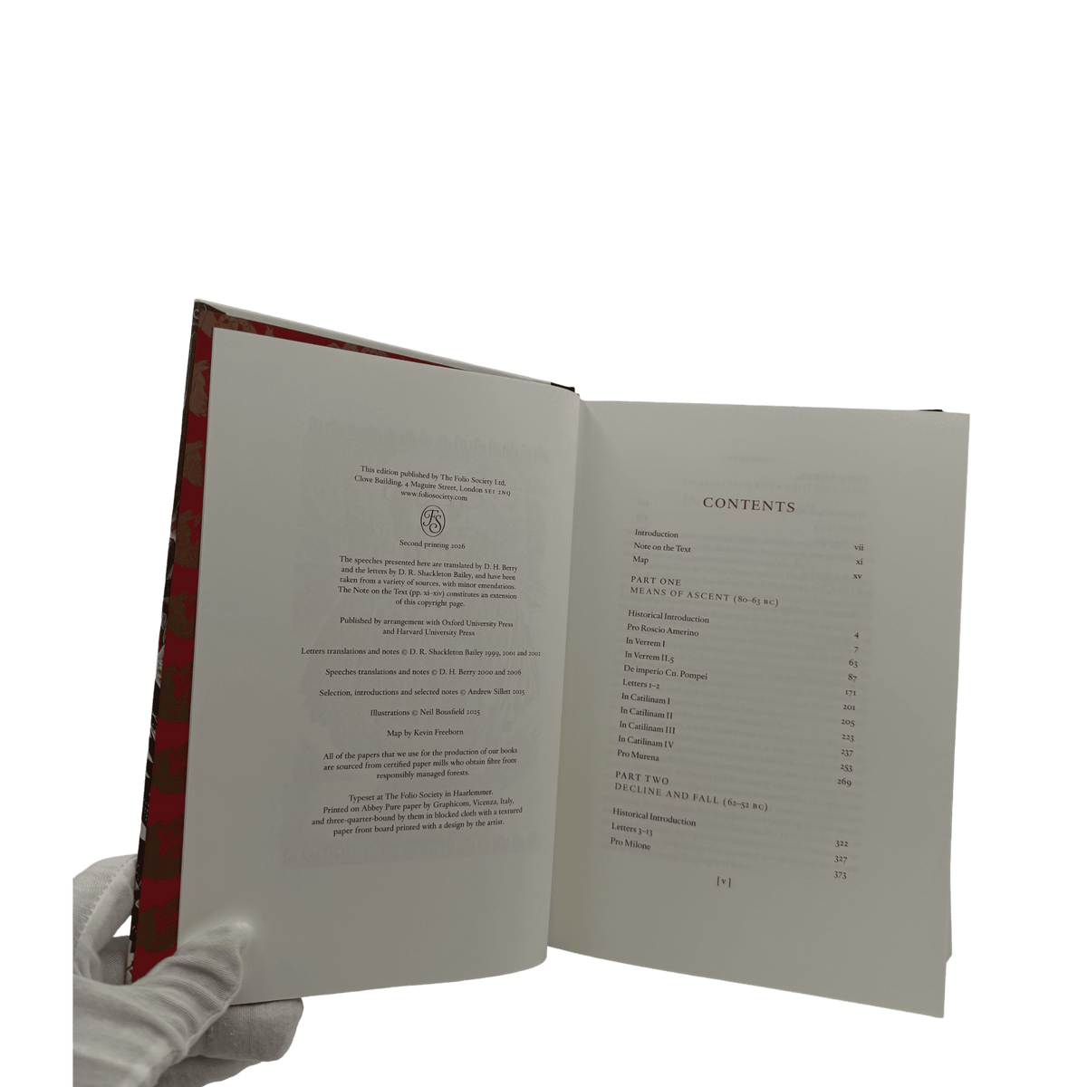Cicero Selected Letters & Speeches - Andrew Sillett (editor) - Folio Society - 2025