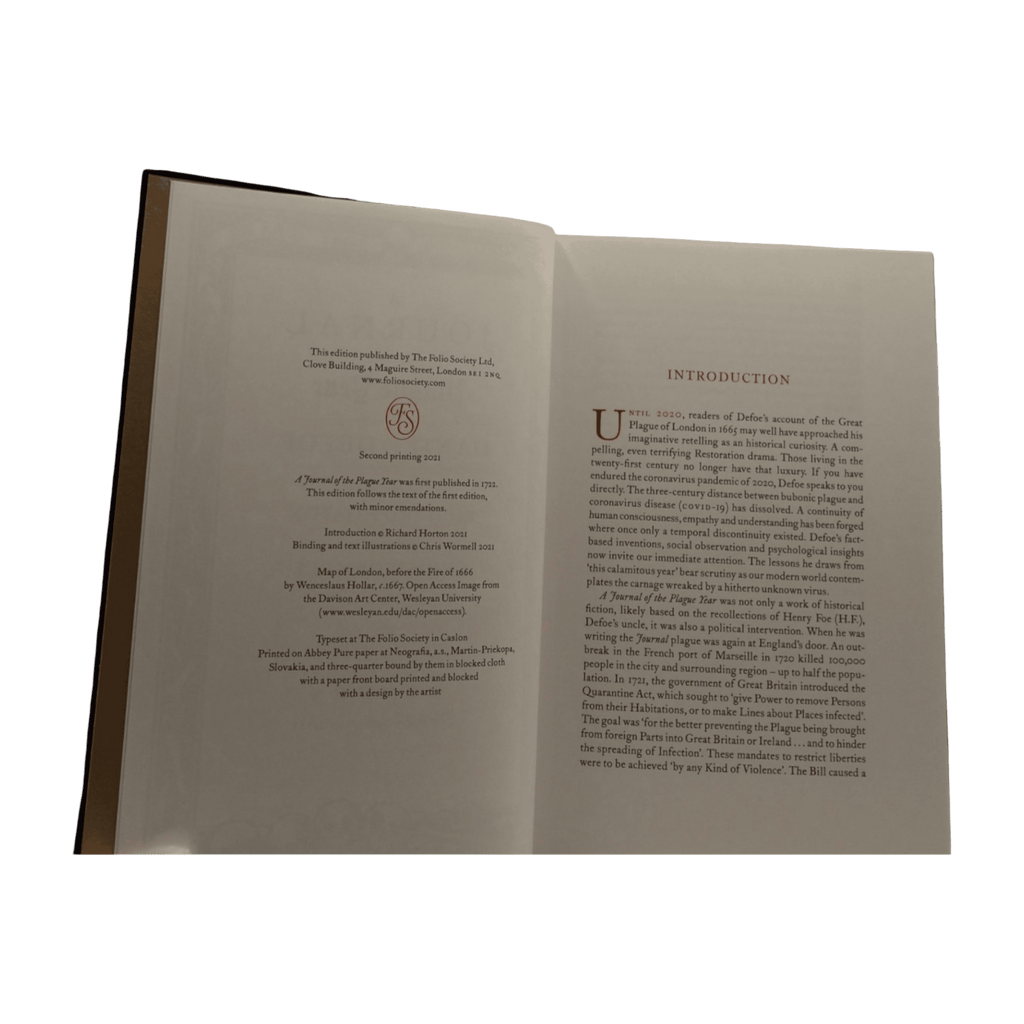 A Journal of the Plague Year - Daniel Defoe - Folio Society - 2021