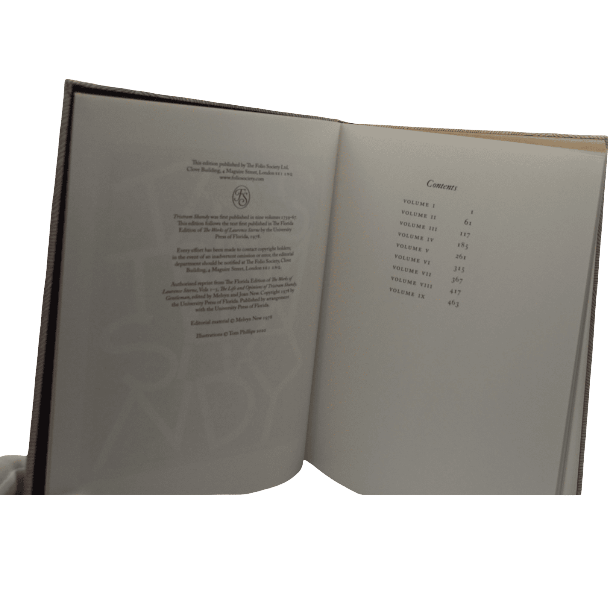Tristram Shandy - Laurence Sterne - Folio Society - 2020 Limited Edition